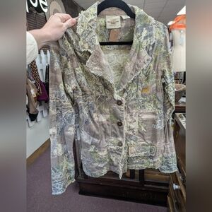 Real Tree Girl Women's Woods camo  Printed Blazer Jacket